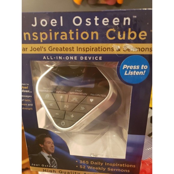 NEW Joel Osteen Inspiration Cube Audio Player 365 Daily Affirmations Sermons - Picture 4 of 5